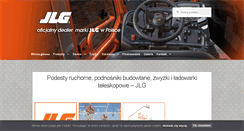 Desktop Screenshot of jlg.com.pl